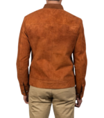 Blain Brown Suede Bomber Jacket - Image 2