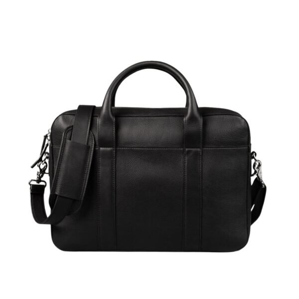Black Leather Briefcase - Kjell