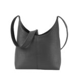 Grey Leather Hobo Bag - Sigrid