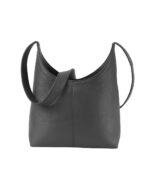 The Stefani Grey Leather Hobo Bag - Image 2