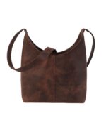 The Stefani Vintage Distressed Brown Leather Hobo Bag - Image 2