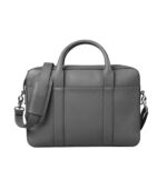 The Captain Grey Leather Briefcase - Image 2