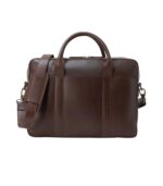 The Captain Vintage Brown Leather Briefcase - Image 5