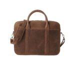 Vintage Tan Brown Leather Briefcase - Kjell