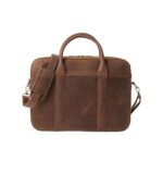 The Captain Vintage Tan Brown Leather Briefcase - Image 2