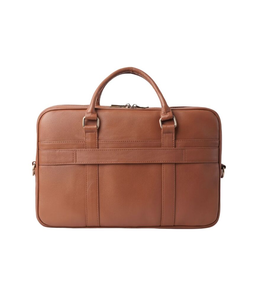 Brown Leather Briefcase - Magnus