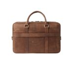 Vintage Tan Leather Briefcase - Magnus