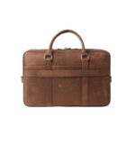 The Preston Vintage Tan Leather Briefcase - Image 2
