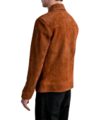 Inferno Brown Suede Leather Jacket - Image 2