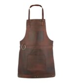 The Bristol Dark Brown Full Grain Leather Apron - Image 3