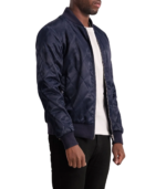 Danson Quilted Blue Varsity Jacket - Image 3