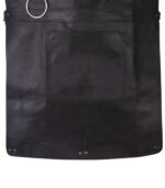 Black Full Grain Leather Apron - Rydal - Image 3