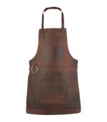 The Northumberland Dark Brown Leather Apron - Image 3