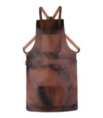 The Devon Brown Full Grain Leather Crossbody Apron - Image 3