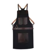The Cornwall Black Canvas Crossbody Apron - Image 3