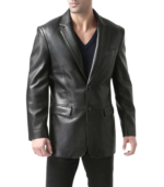 Men's Real Lambskin Leather Blazer - Image 3
