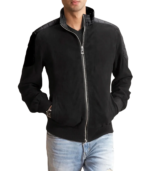 Ethan Hybrid Suede Bomber Jacket - Image 3