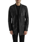 Ray Cutler Black Leather Blazer - Image 3