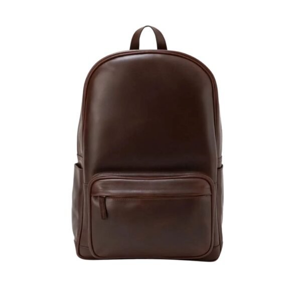 Vintage Brown Leather Backpack - Solvik