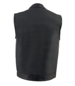 Men's Dual-Closure Open-Neck Motorcycle Rider Vest – Reidar - Image 3
