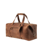The Dale Vintage Tan Brown Leather Duffle Bag - Image 7
