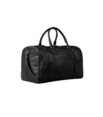 The Darrio Black Leather Duffle Bag - Image 3