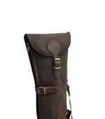 Leather Shotgun Slip Case Waxed Brown - Image 3