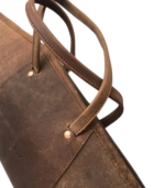 Scoped Leather Rifle Case Distressed Brown - Image 3