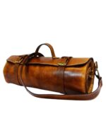 Leather Chef Knife Roll - Caramel Brown - Image 3