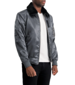 Men's Grey B-15 Bomber Jacket – Jorn - Image 3