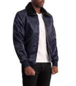 Clyde B-15 Blue Bomber Jacket - Image 3