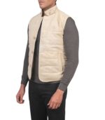 Tony Off-White Suede Vest - Image 3