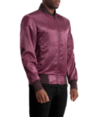 Quinton MA-1 Maroon Bomber Jacket - Image 3