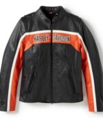 Women’s H-D Trenton Leather Riding Jacket - Image 3