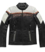 Women’s H-D Triple Vent Miss Enthusiast II Leather Riding Jacket - Image 2