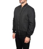 Zack black Bomber Jacket - Image 5