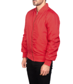 Zack Red Bomber Jacket - Image 3