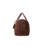 The Darrio Vintage Distressed Brown Leather Duffle Bag - Image 3