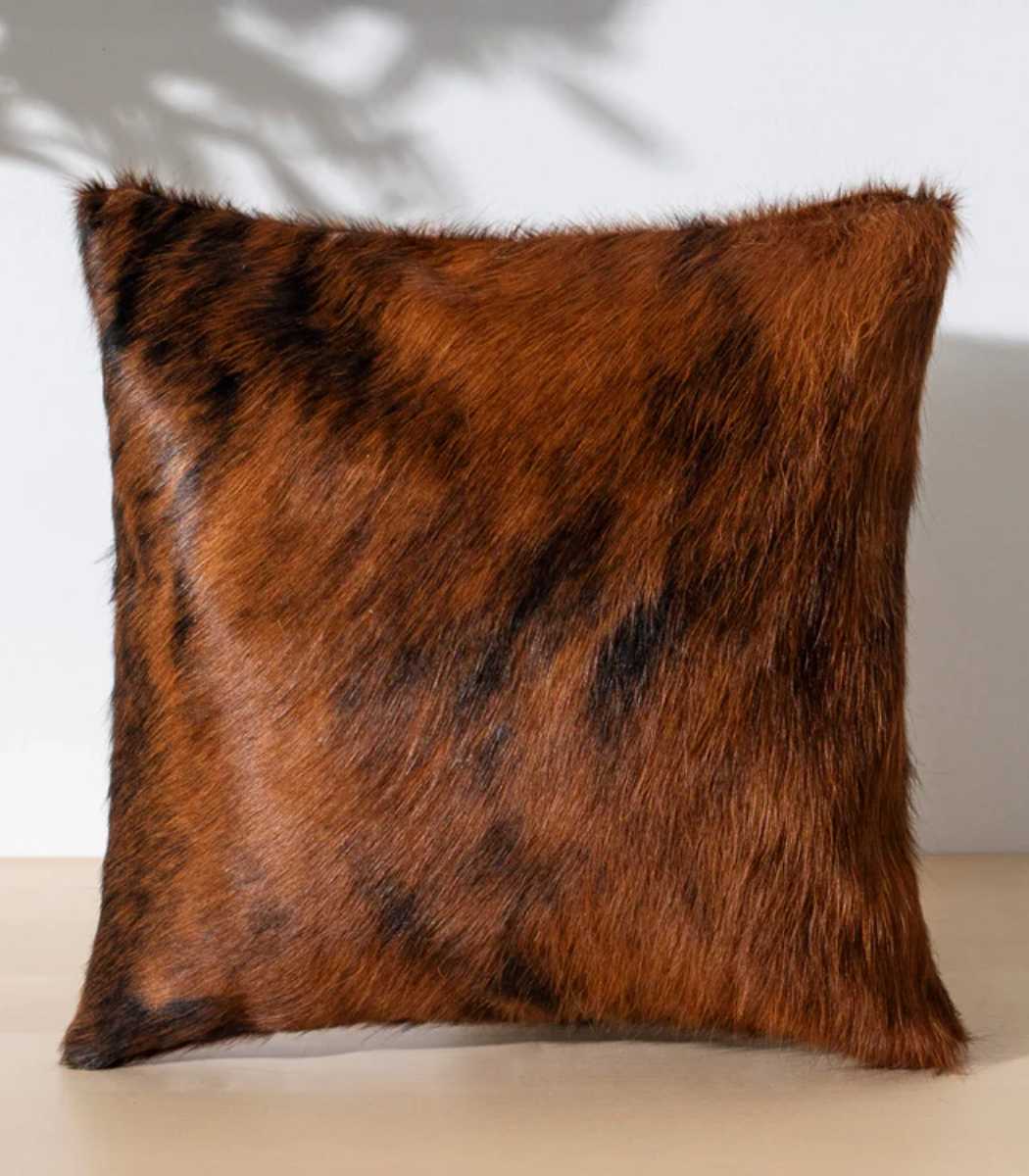 3 Brindle Cowhide Pillow Set of 3 - Image 1