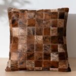 Brindle Cowhide Patchwork Pillow