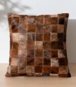 Brindle Cowhide Patchwork Pillow