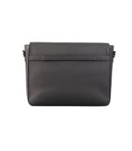 The Carismatico Grey Leather Messenger Bag - Image 3