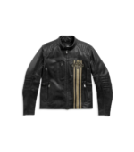Men's H-D Triple Vent Passing Link II Leather Jacket - Image 3