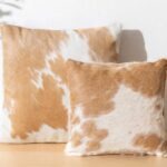 Palomino and White Cowhide Pillow