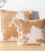 Palomino and White Cowhide Pillow