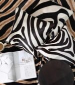 Zebra Cowhide Pillow - Image 3