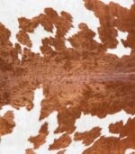 Brazilian Brown and White Cowhide Rug Size 6'9 L x 6'9 W 6970 - Image 3