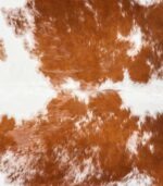 Brazilian Brown and White Cowhide Rug Size 7'0 L x 6'5 W 6966 - Image 3