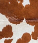 Brazilian Brown and White Cowhide Rug Size 7'1 L x 5'11 W 8960 - Image 3