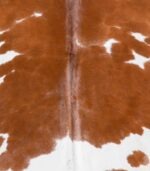 Brazilian Brown and White Cowhide Rug Size 7'4 L x 6'8 W 5898 - Image 3